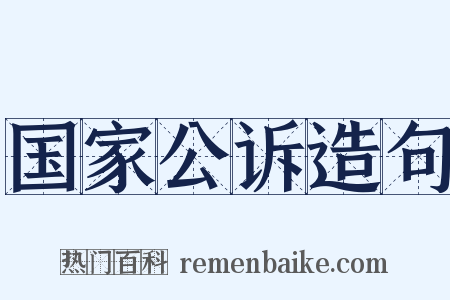 国家公诉造句是什么意思的图片